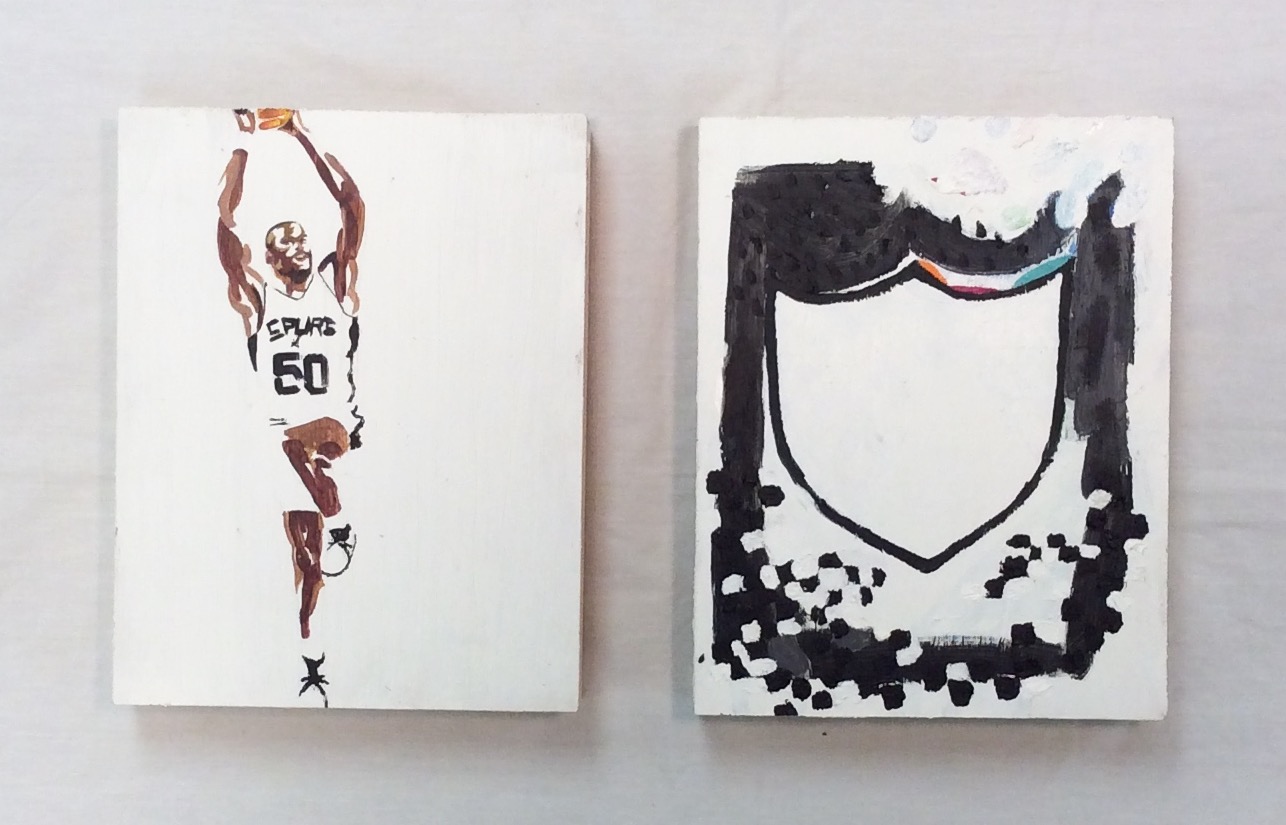 50 diptych - acrylic on panel 20"x14"