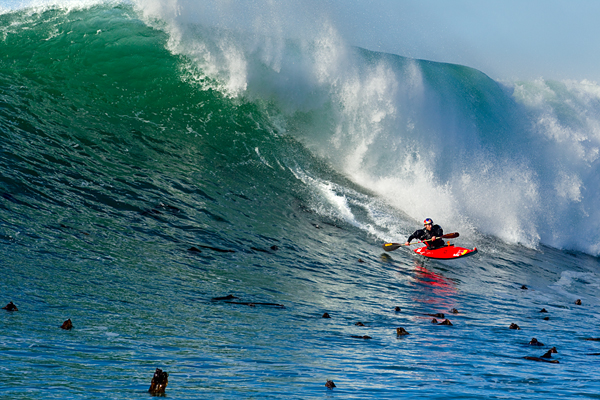 Photographer: ©Richard Hallman Kayaker: Tao Berman Location: Nelscott Reef, Oregon