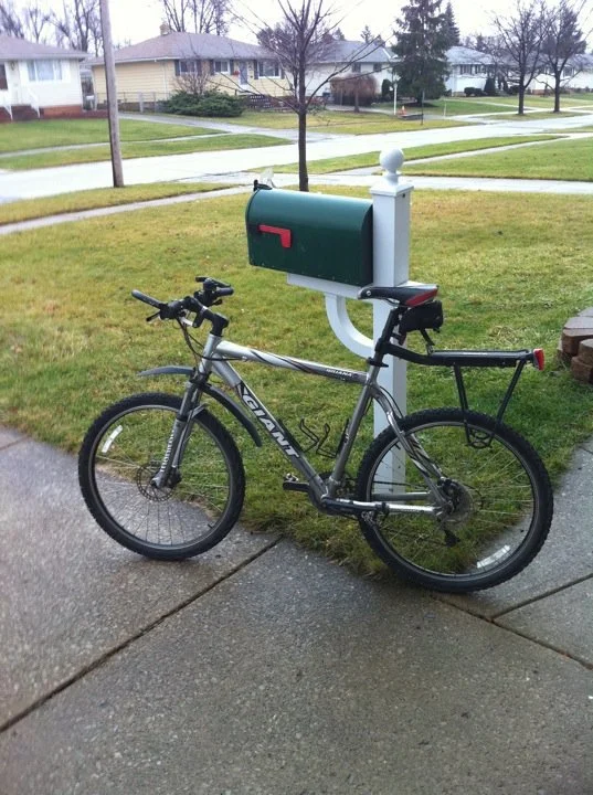 Look at My Bike Leaning Against Stuff - Mailbox