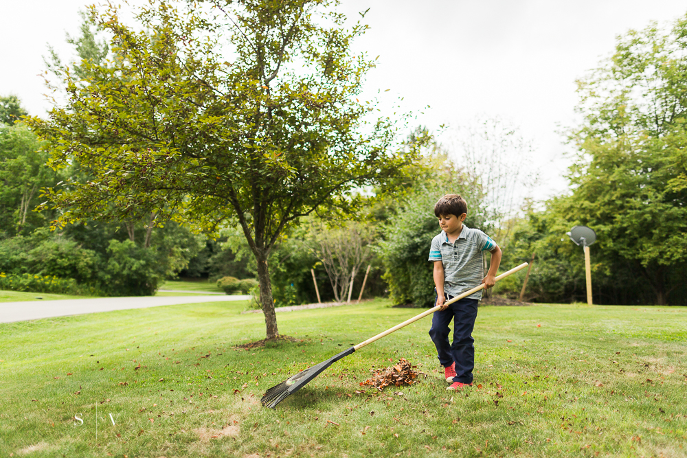  Earning his keep. 