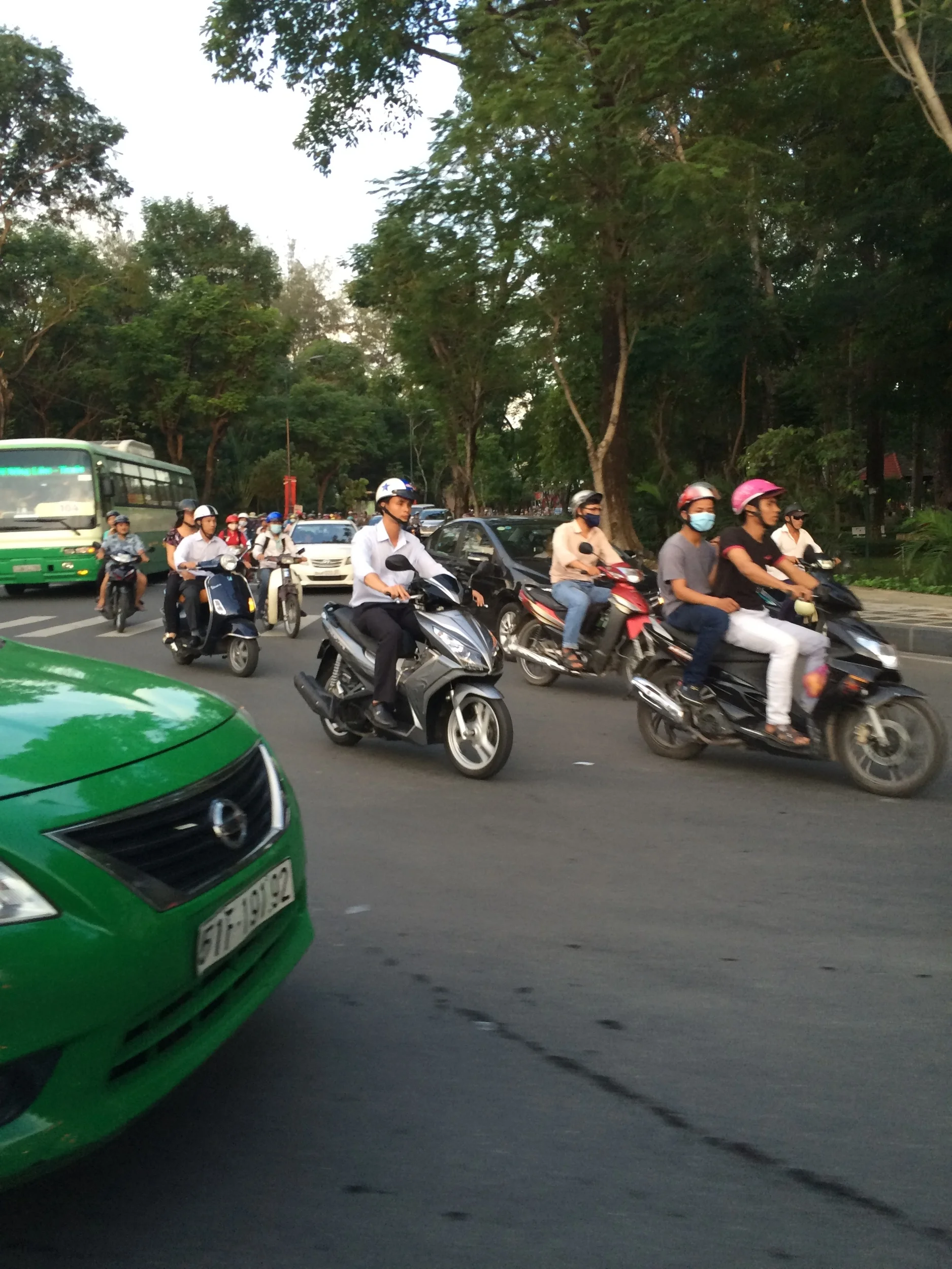Some of the scooters. 