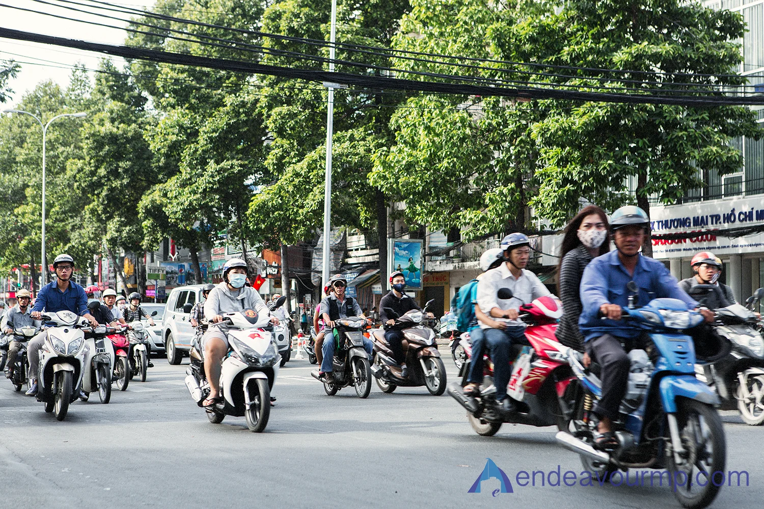The scooter traffic!!