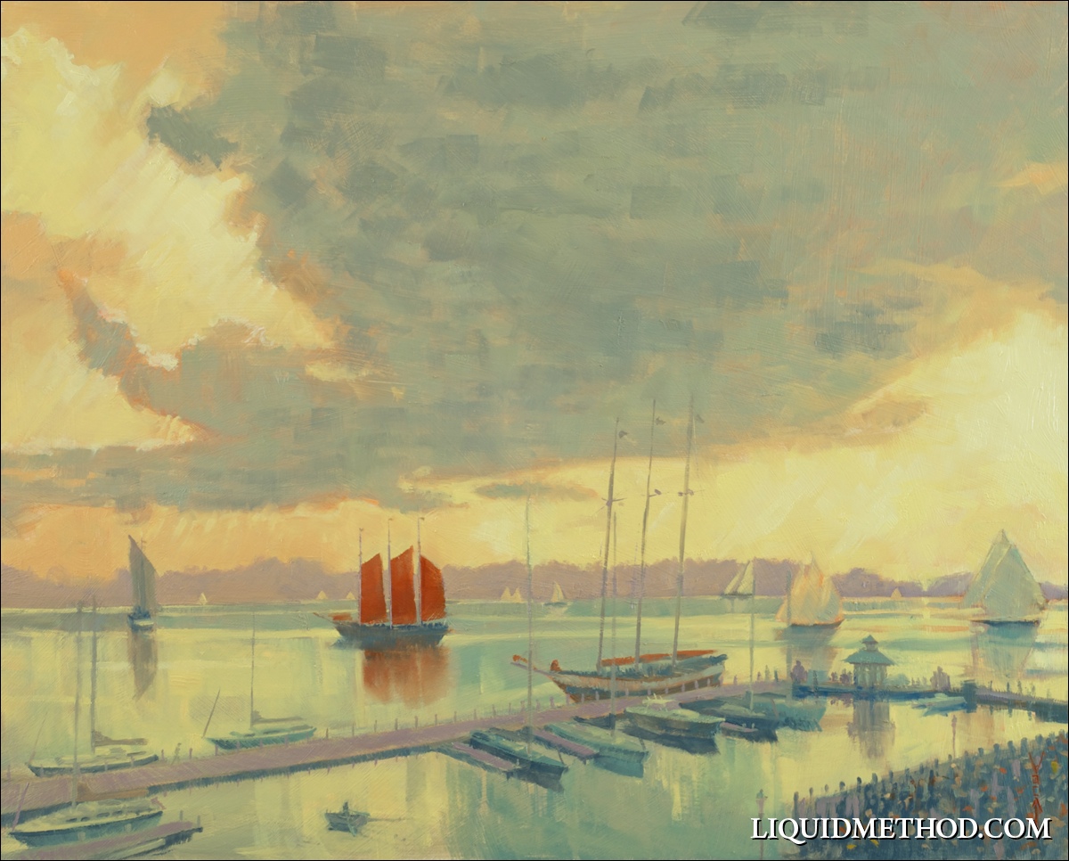 Harborfest Poster Painting for 2014