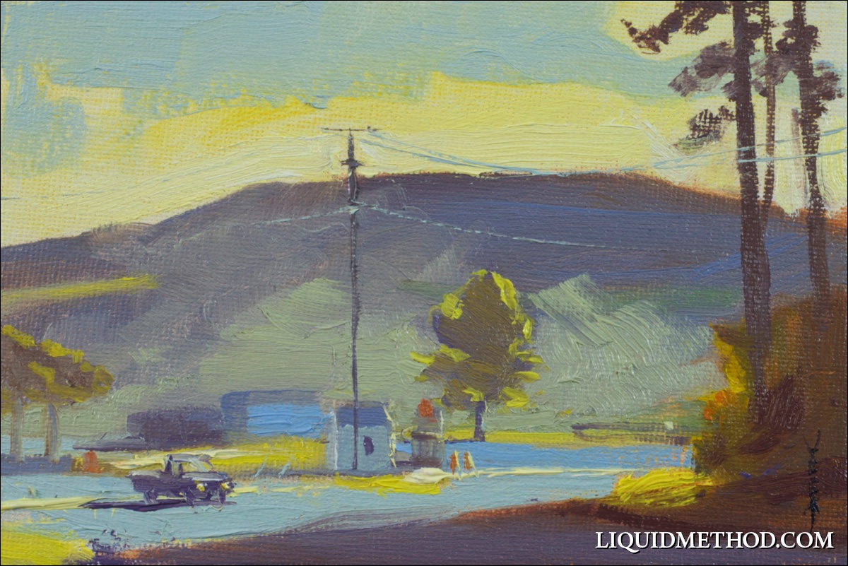 "Fresh Garbage" Oil on board. 4x6.