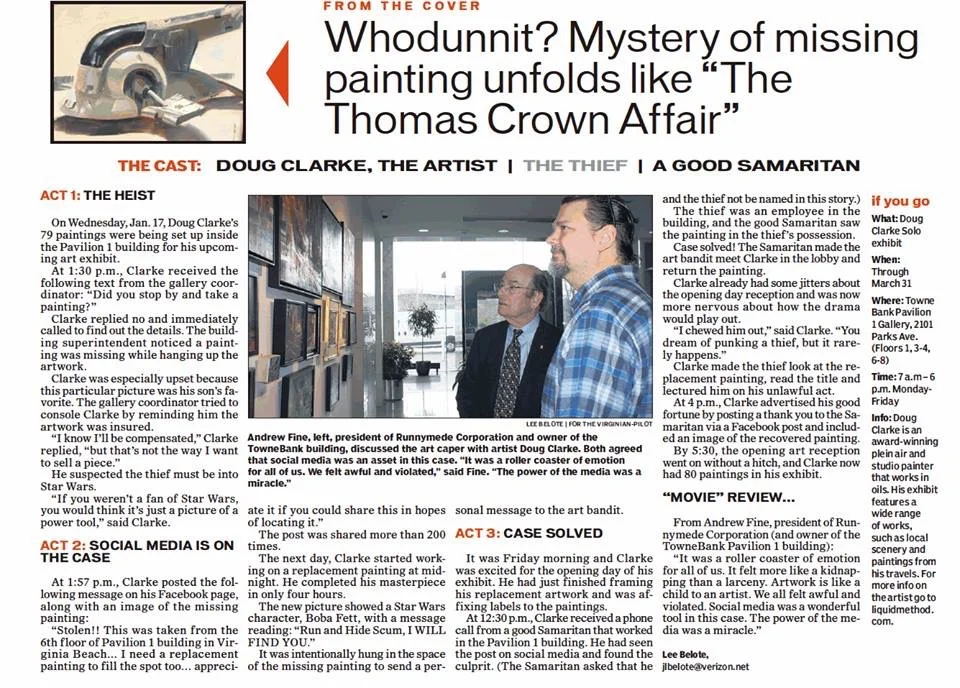 Even the local paper got involved with the story!