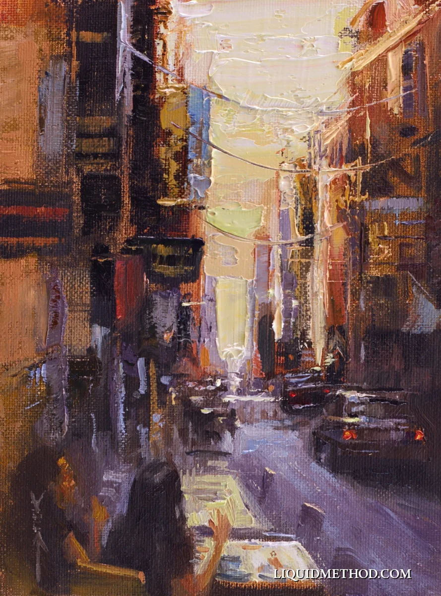 Morning Coffee 6x8 oil on CAnvas