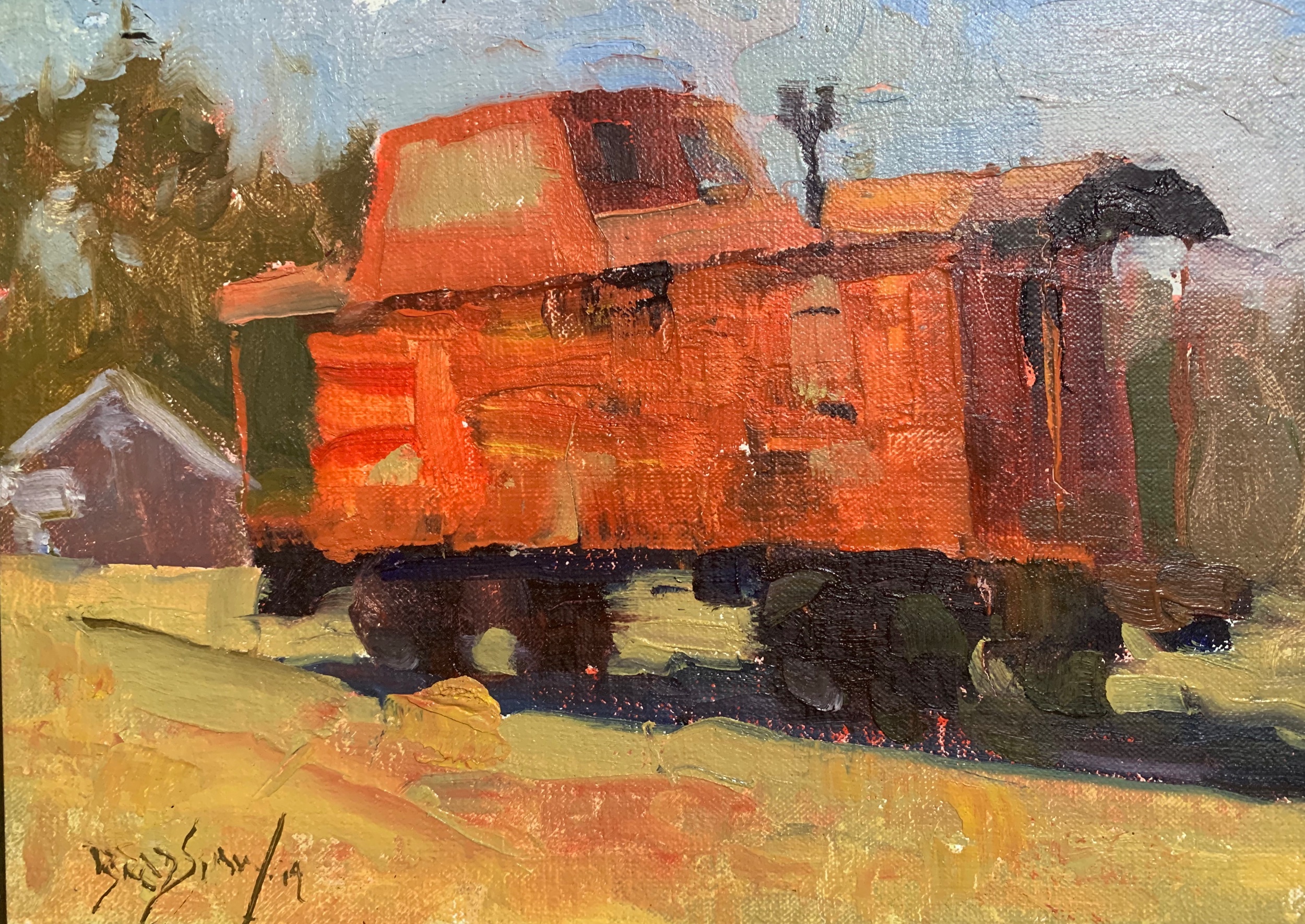 Thomas Bradshaw’s caboose painting