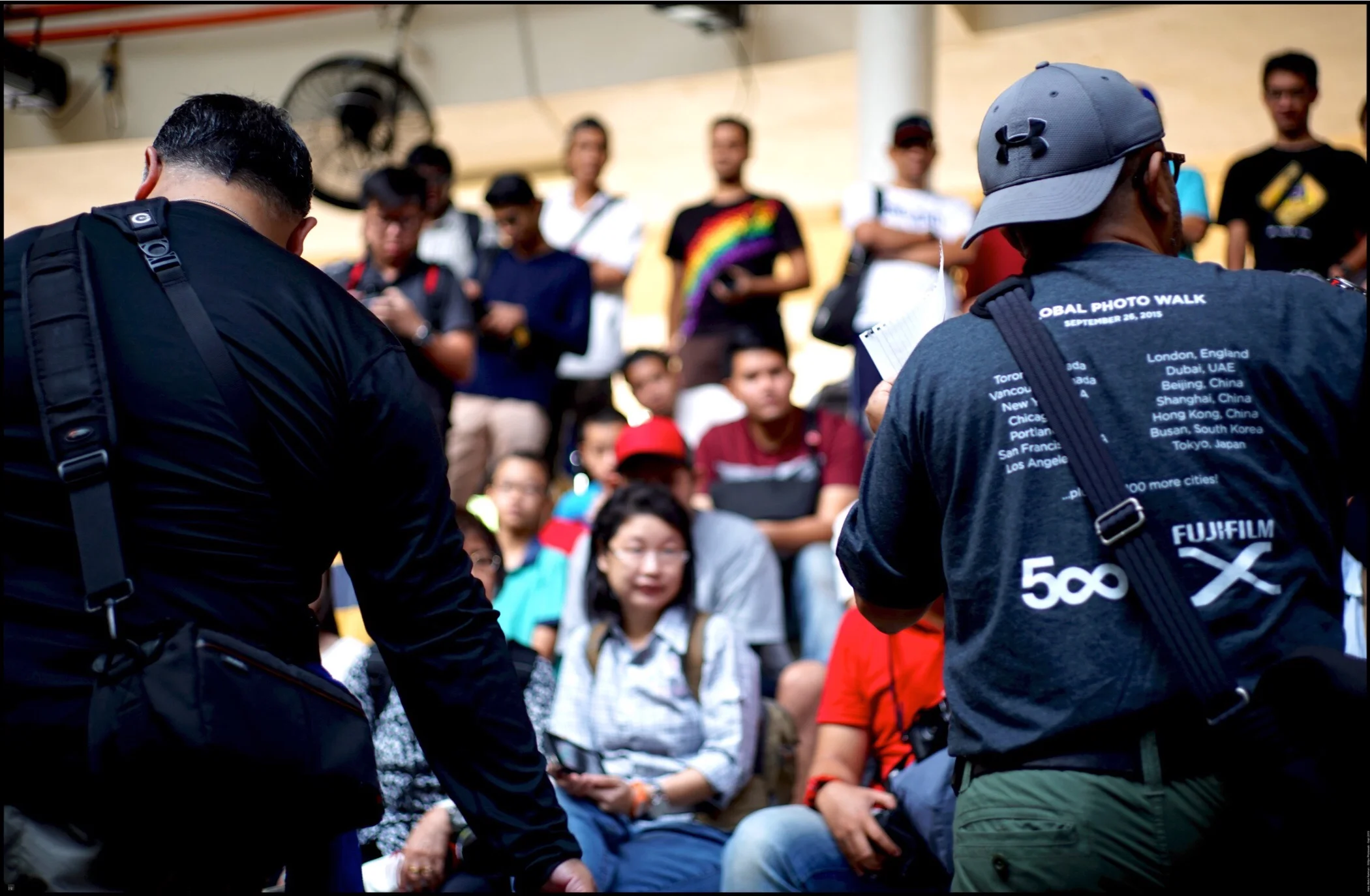 Briefing at the start