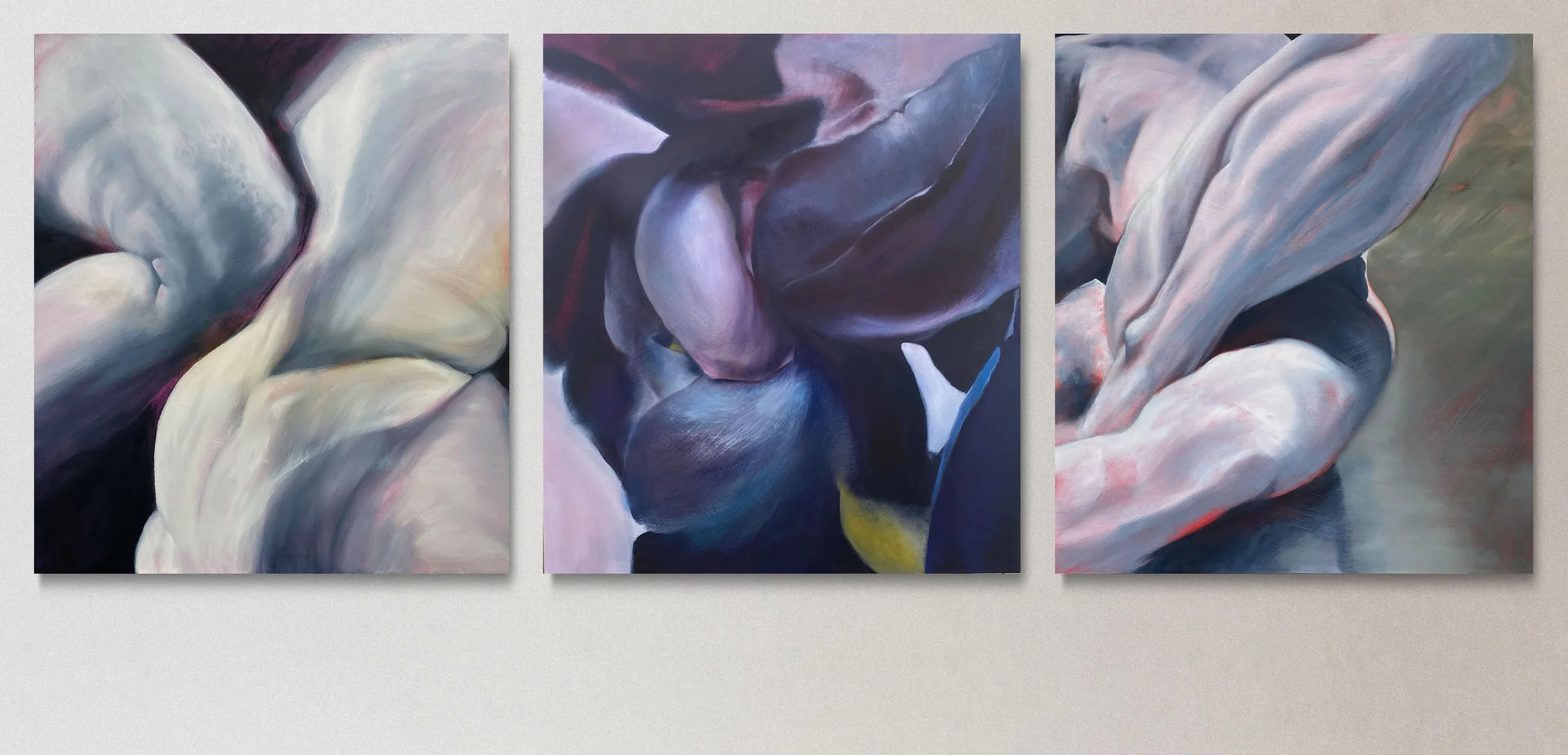 From left: Theseus slaying a Centaur, Weeds and flowers gathered, L'Abime (The Abyss)