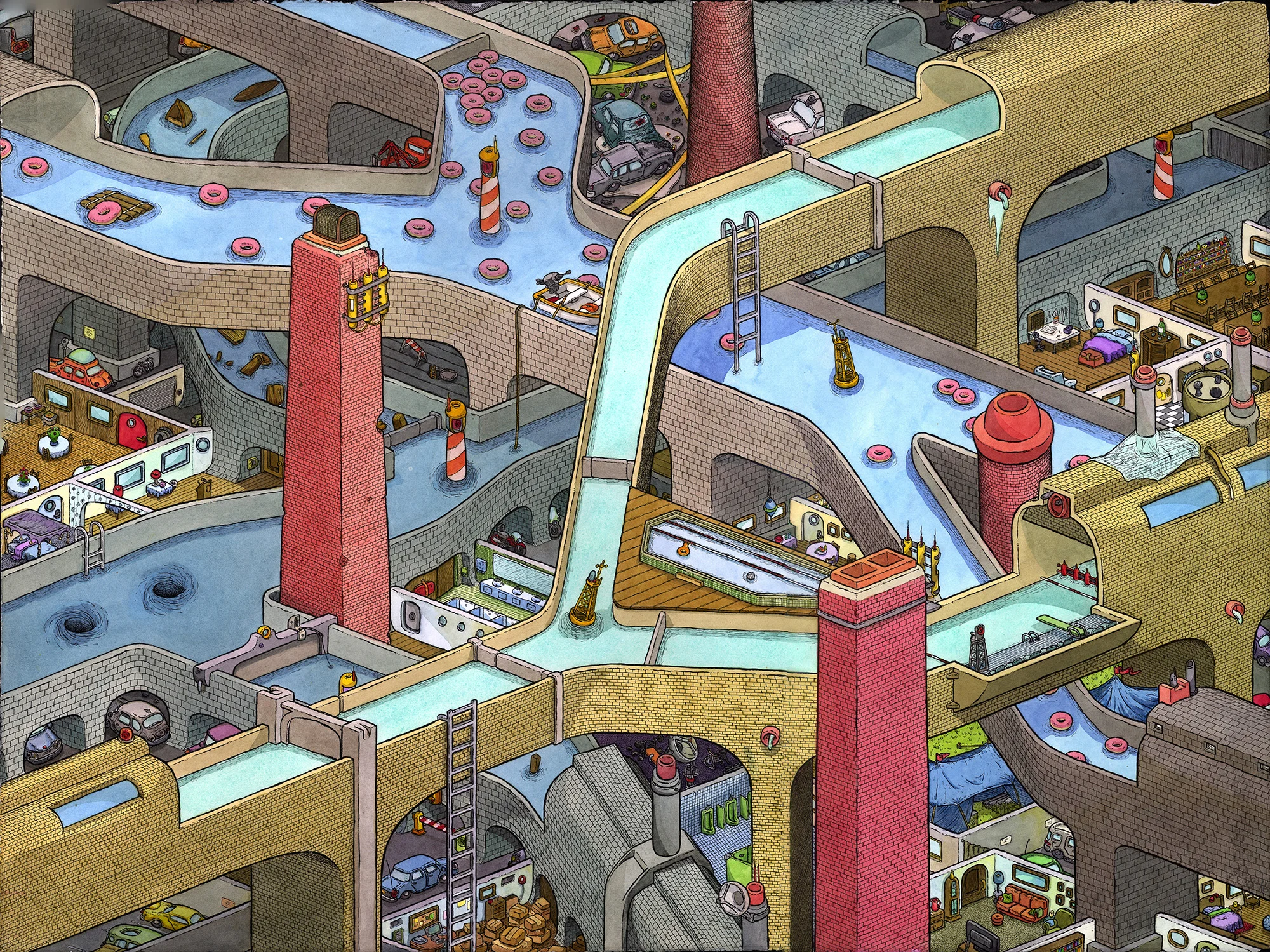 Brick Canals (orignial drawing)