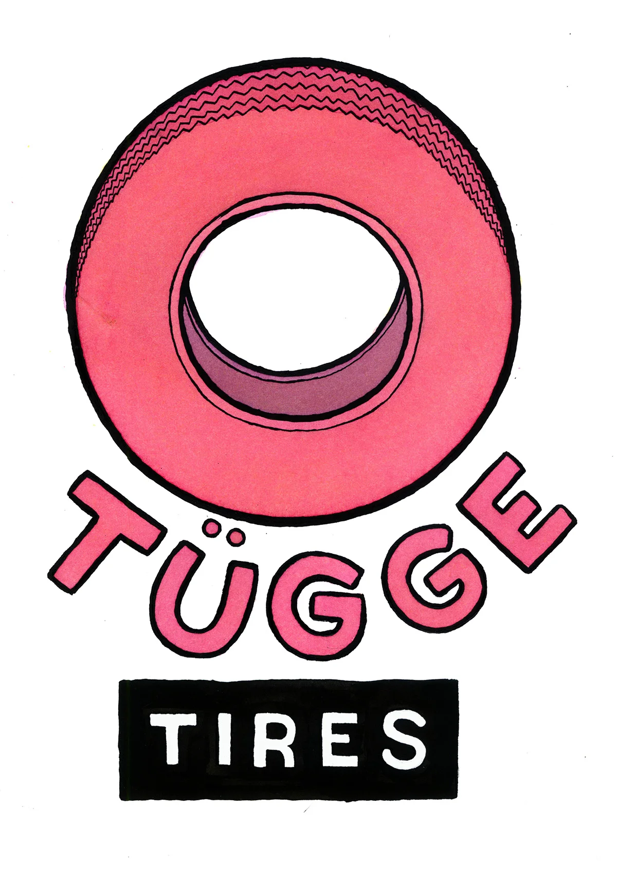 If there was once a special brand of tires used exclusively for the sides of tugboats this would be an antique enameled metal side advert you might see in a nice Austrian restaurant today for decoration.