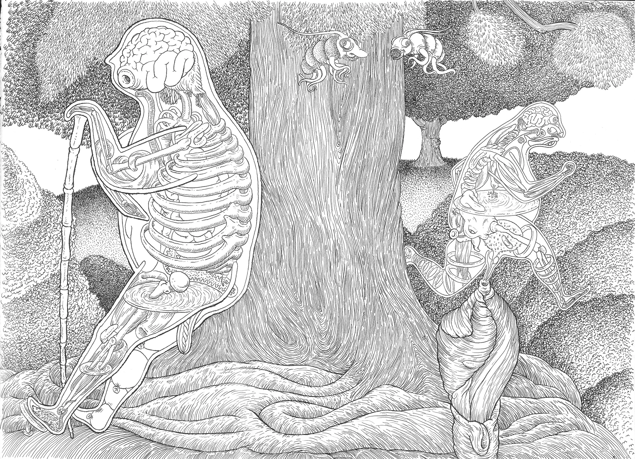 22” x 30” pen & ink on paper. 2019