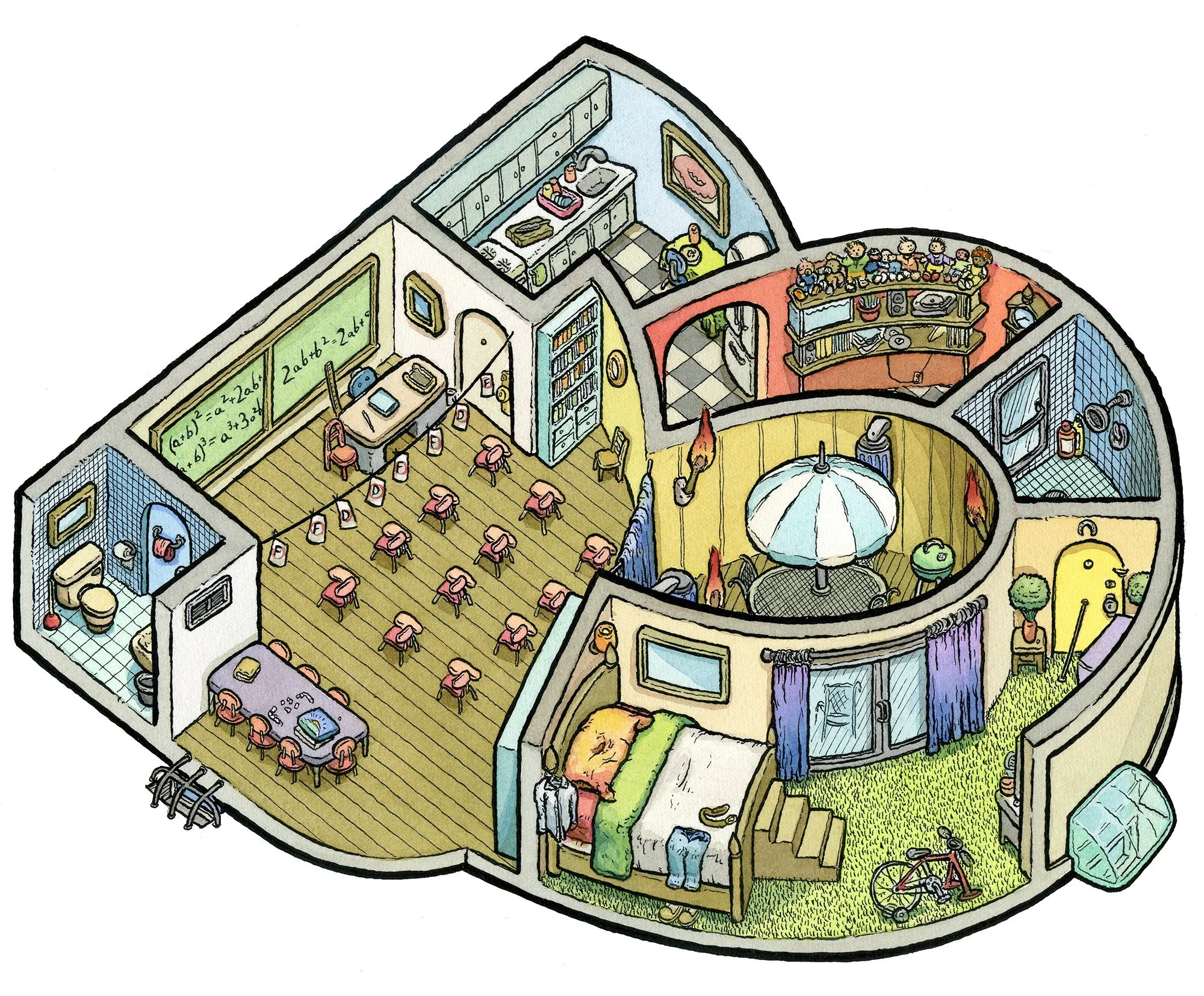 Isometric "3" (original drawing)