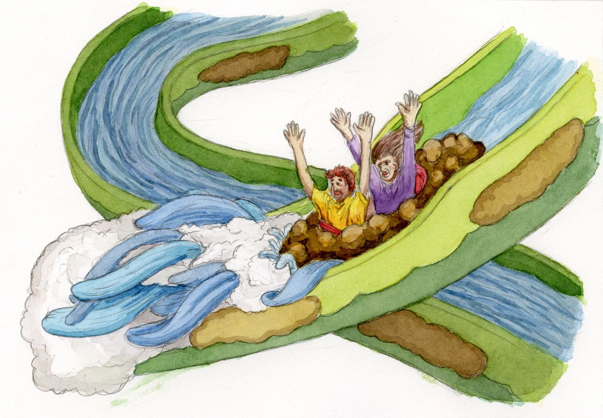 Words: log flume/smooth jazz