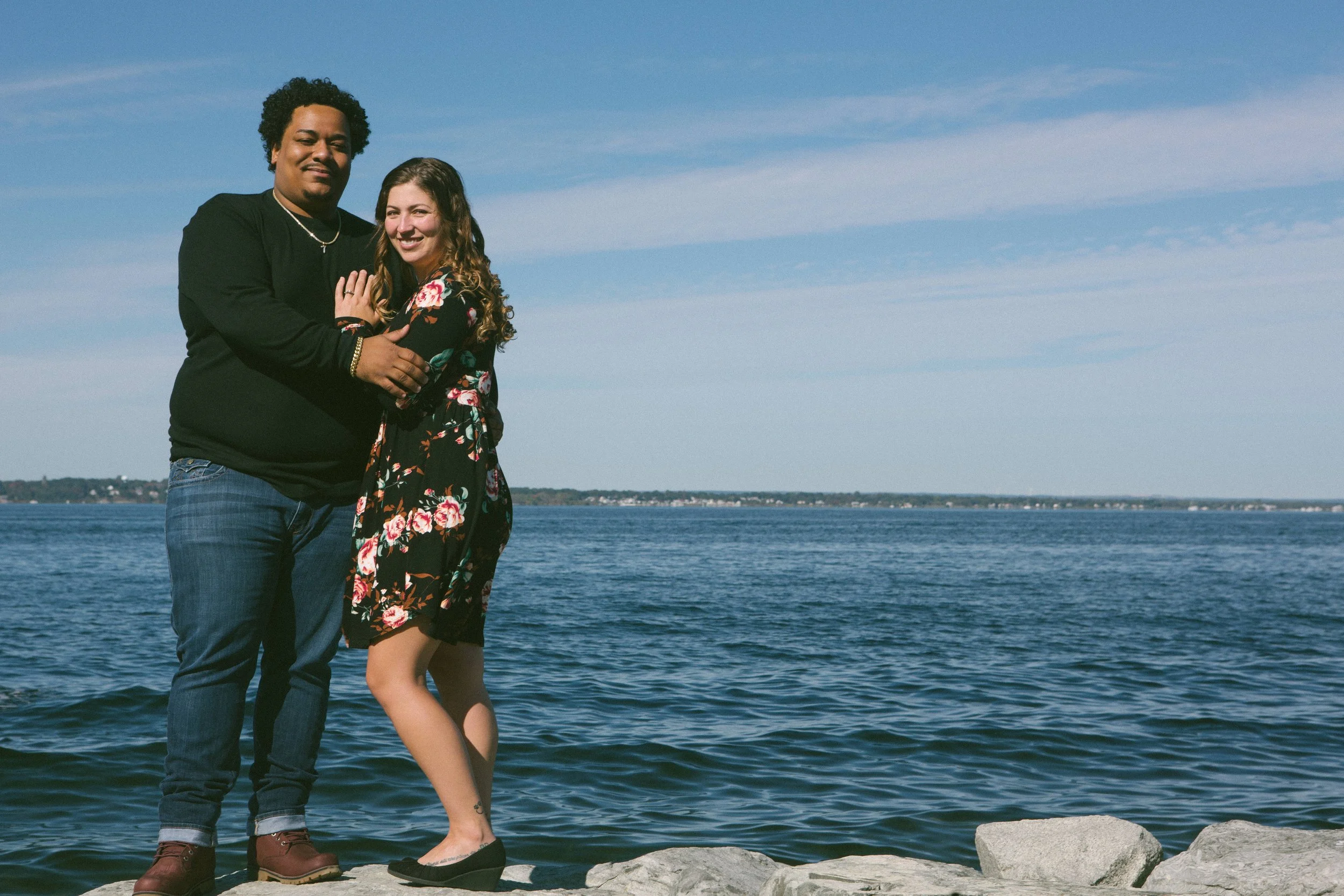 Rhode Island Engagement photography at Colt State Park