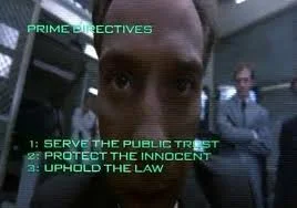 Robocop knows the law.