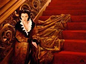 Scarlet On The Staircase