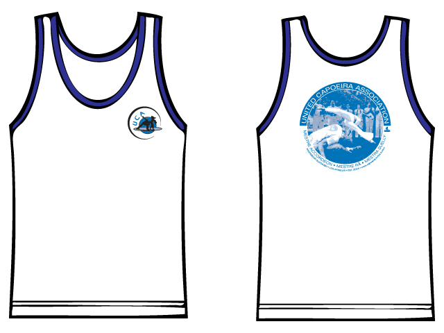 white w/navy tanktop