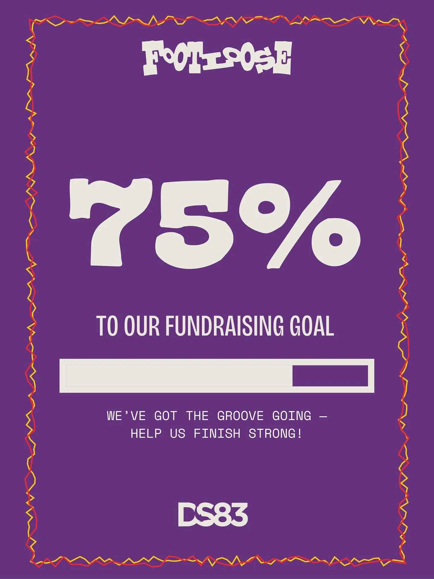 Only 72 hours left to give! We&rsquo;re 75% of the way to our goal! Thank you to everyone who gave to our Catalyzer. Keep up the support🐬 Let&rsquo;s finish strong! Check out our Catalyzer link in bio 💙 #theatre #northwestern #footloose