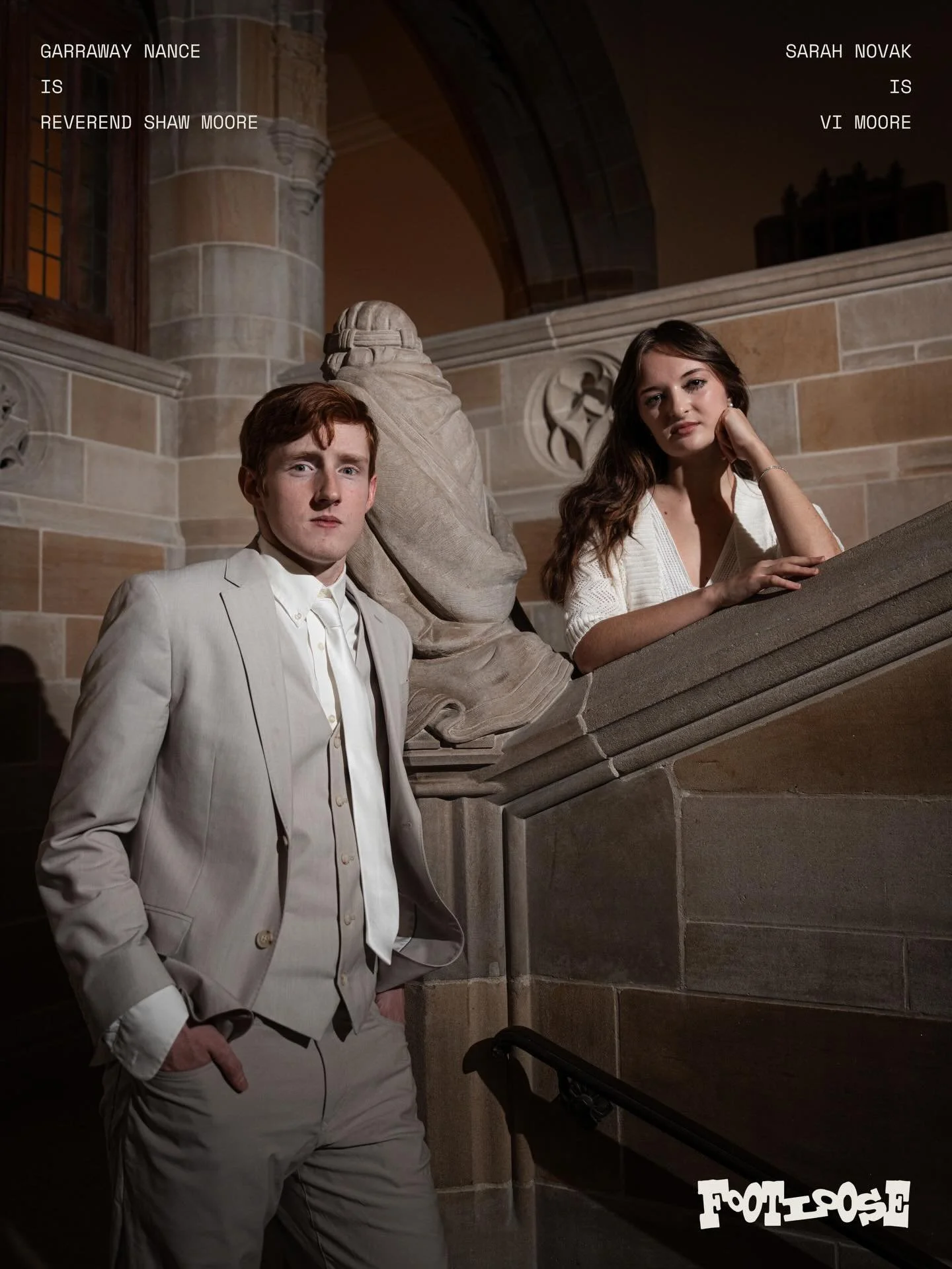 GARRAWAY NANCE and SARAH NOVAK are REVEREND SHAW MOORE and VI MOORE 🕊️

Come see FOOTLOOSE in Cahn Auditorium, only on January 23, 24, 25, 30, and 31 🕺

Get your tickets now at nudolphinshow.org or at the link in our bio 🎟️

📷: @chrisyjlin.photos
