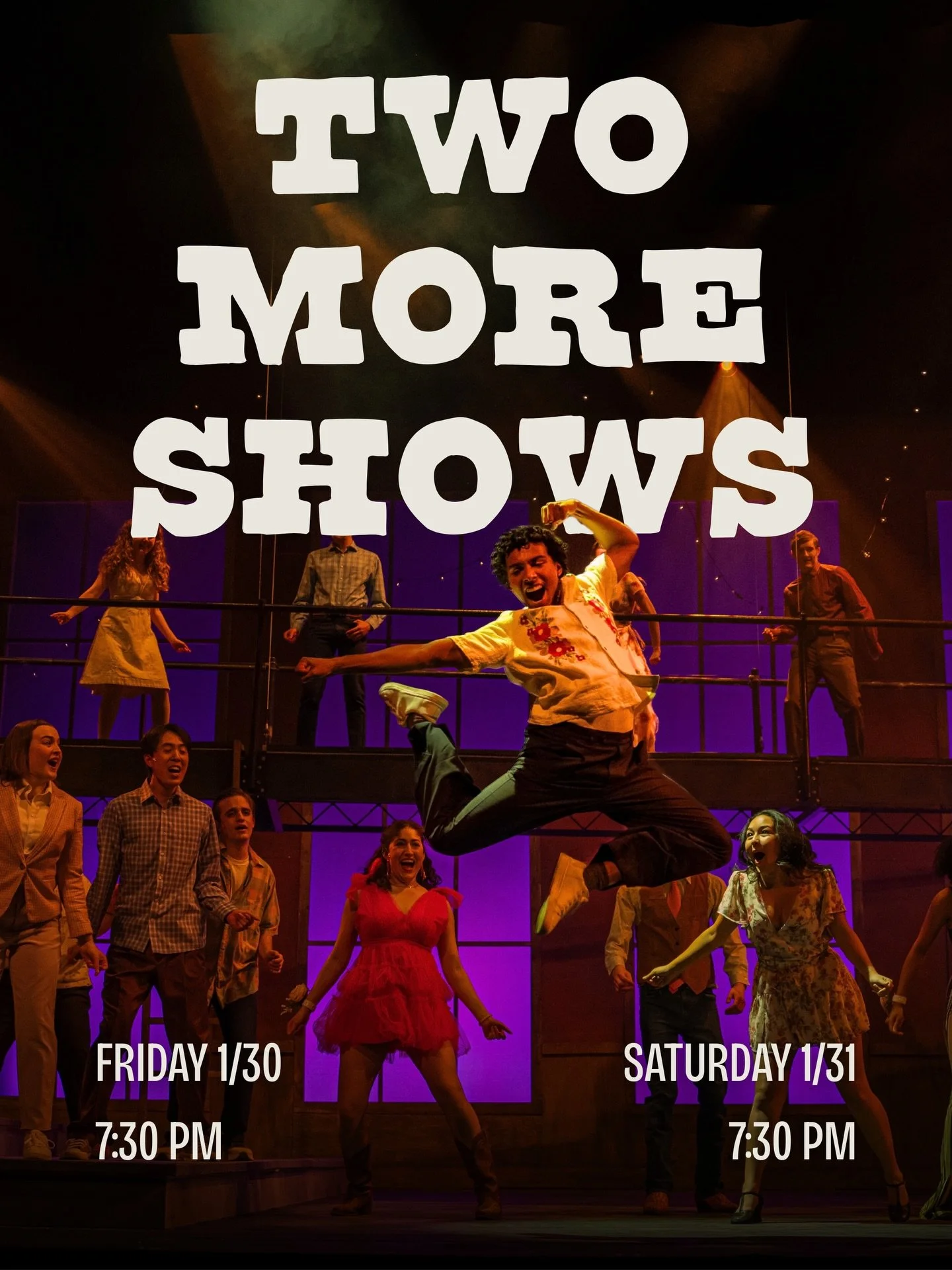 There are only TWO more chances to see FOOTLOOSE in Cahn Auditorium! Get your tickets now at nudolphinshow.org 🎟️🕺✨

#northwestern #evanston #footloose #musicaltheater #theatre