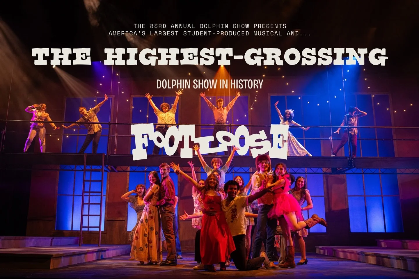 EVERYBODY CUT FOOLOOSE🕺DS83: Footloose is the HIGHEST GROSSING DOLPHIN SHOW of ALL TIME 🤠

We are grateful for all the wonderful audience members who came to our shows, and thank you to all the amazing students who worked on this production 💙 

St