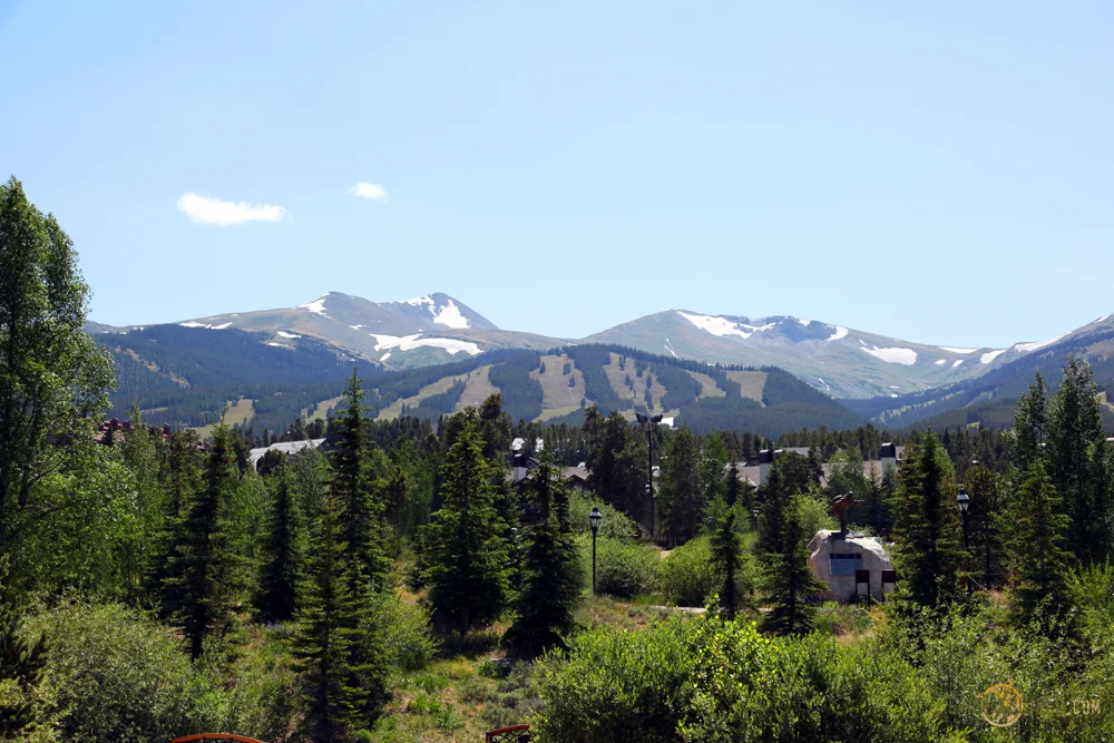 The naked slopes of the Breckenridge Ski Area