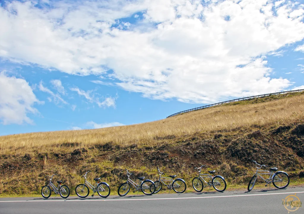The bike route is 25 miles long, it's the most scenic tour on Maui.