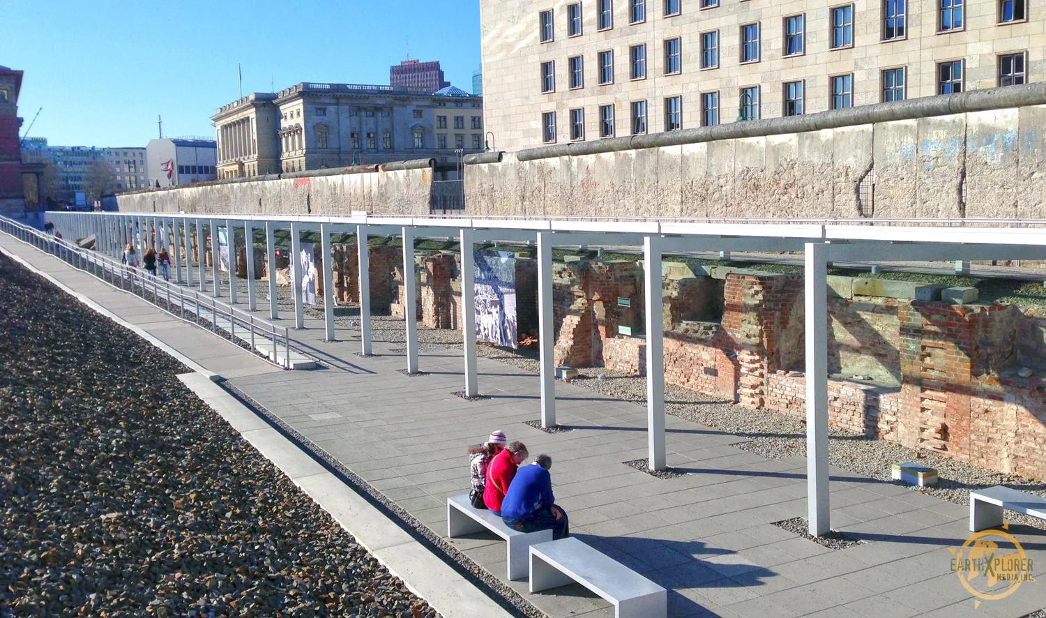 The Berlin Wall was a barrier constructed by the German Democratic Republic starting on 13 August 1961