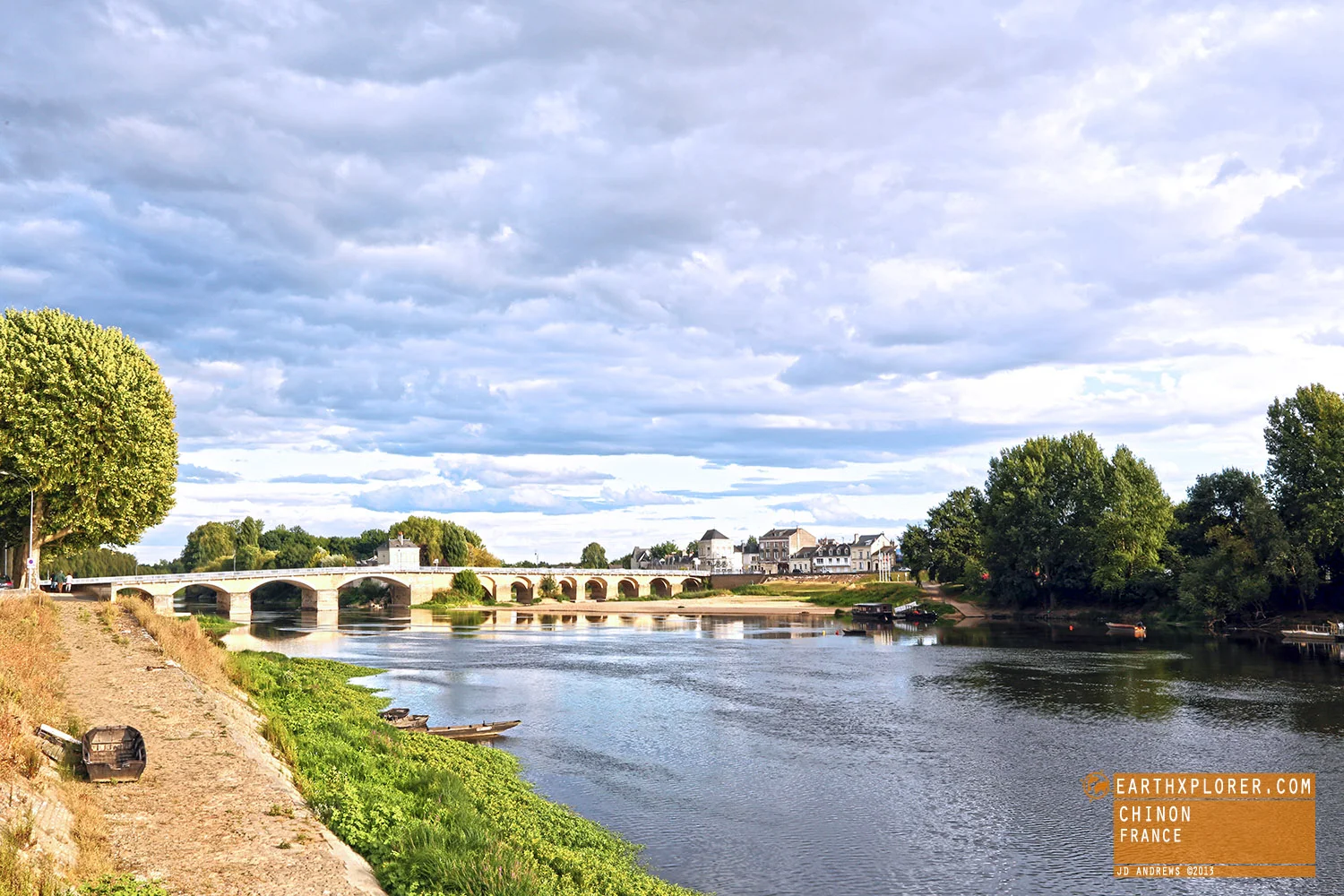 Chinon is located in central France and is well known for the Chateau de Chinon, a medieval castle which was used by many of the kings of France and England.