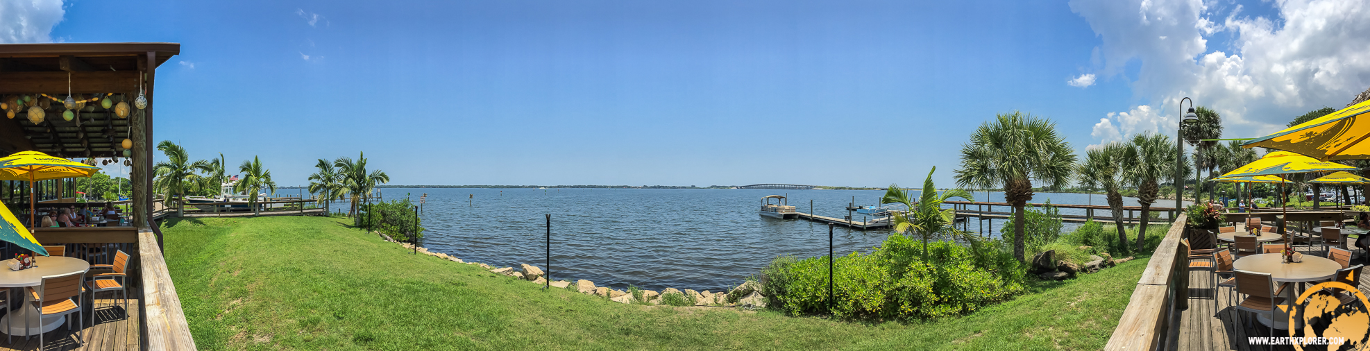 Great view of the Pineda Causeway