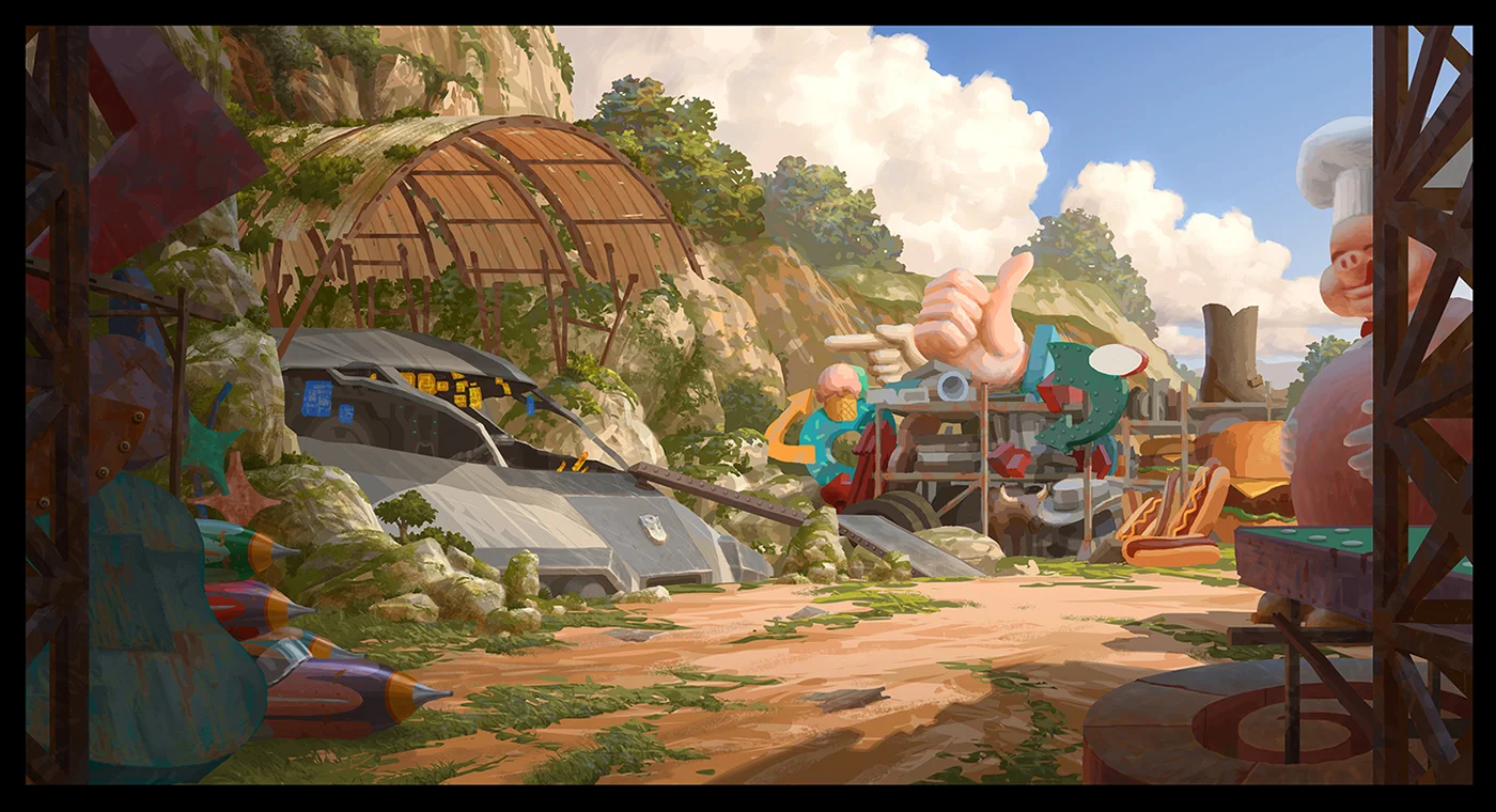 Painted on a BG design by Vince Toyama