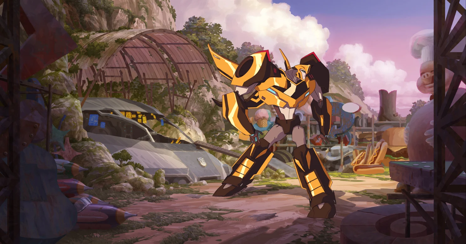 Painted on a BG design by Vince Toyama Character design: Jose Lopez