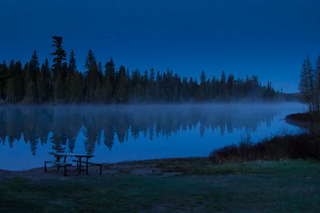 Rabbit Blanket Lake, Lake Superior Provincial Park , Ontario, Canon 7D with Canon EF 28-300mm @ 28mm, 1/13s @ f/8, ISO 1600