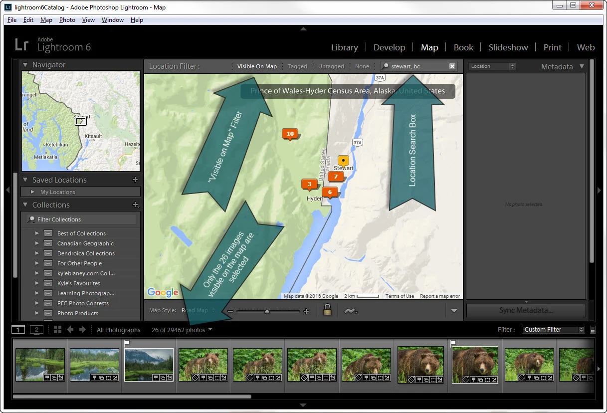 Lightroom's "Visible on Map" FEature