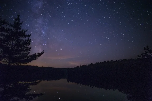 Milky Way over Norway Lake, Algonquin Provincial Park, Ontario, Canada