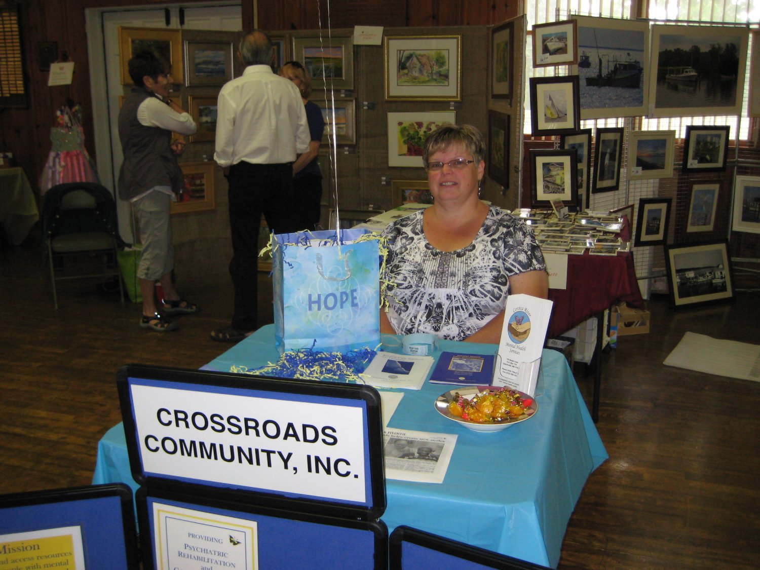  Missy Rhodes, representative of Crossroads Community, Inc., the beneficiary of the Artisan's Fair.  