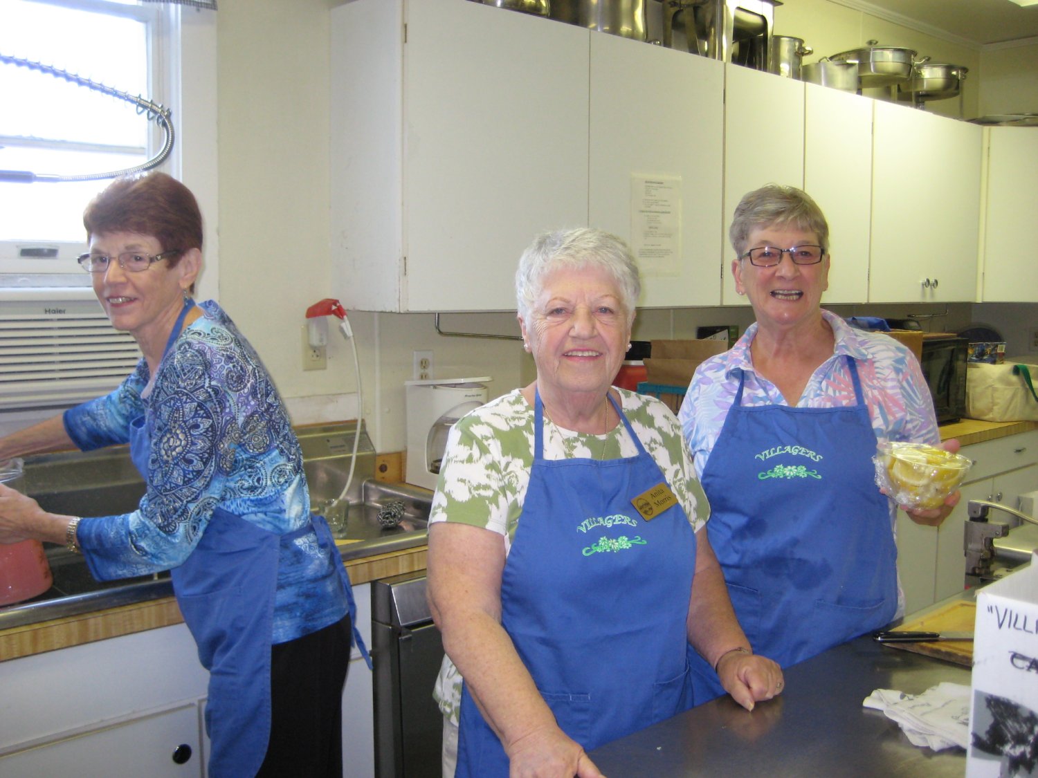  Some of the "Kitchen Crew" - Bea Trotta, Anita Morris, and Nancie Cameron.  