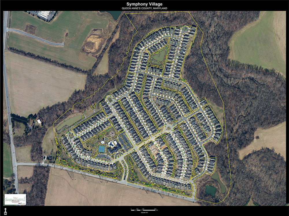 SV Layout and Outer Boundary - Aerial View