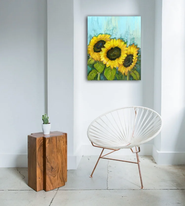 "Bloom Where You Are Planted" Acrylic on Canvas - 20X24" by Blenda Tyvoll