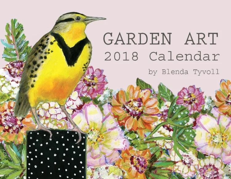 Garden Art 2018 Wall Calendar by Blenda Tyvoll