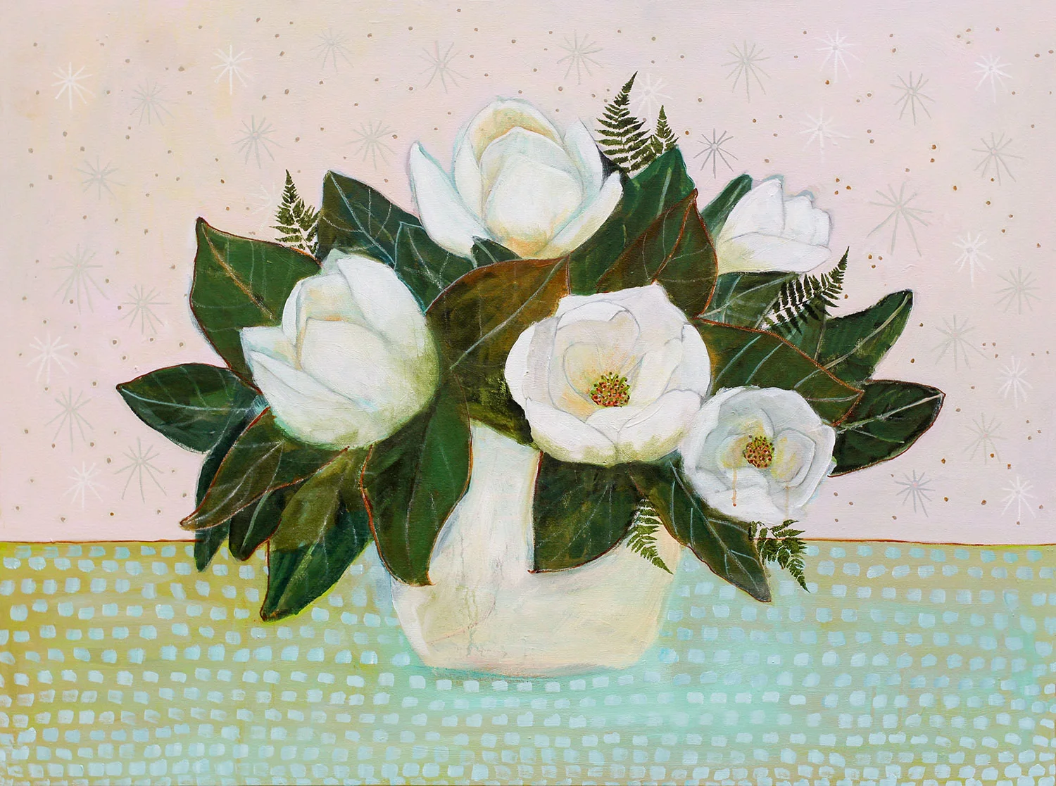 Magnolias Original Painting 48X36