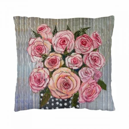 Rose Garden Throw Pillow