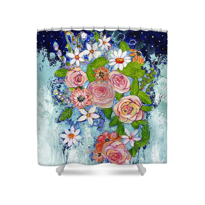 Celestial Sky Garden Shower Curtain     $70