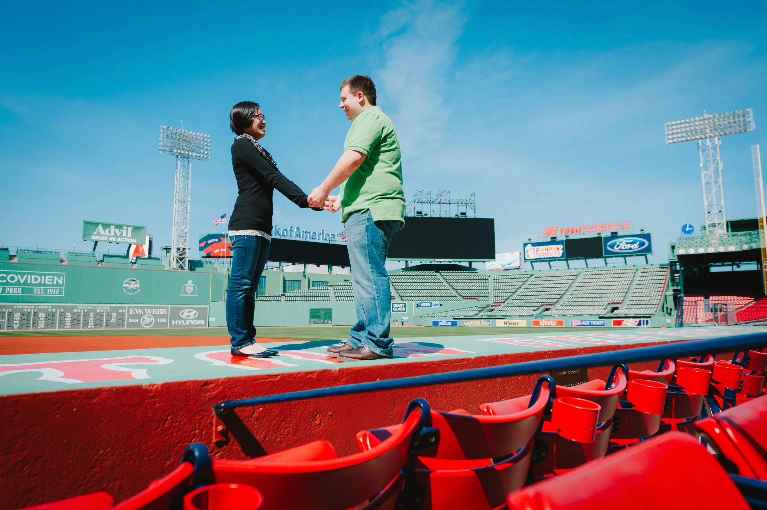 How to Have Your Engagement Photos Taken at Fenway Park | Boston Engagement &amp; wedding Photographer