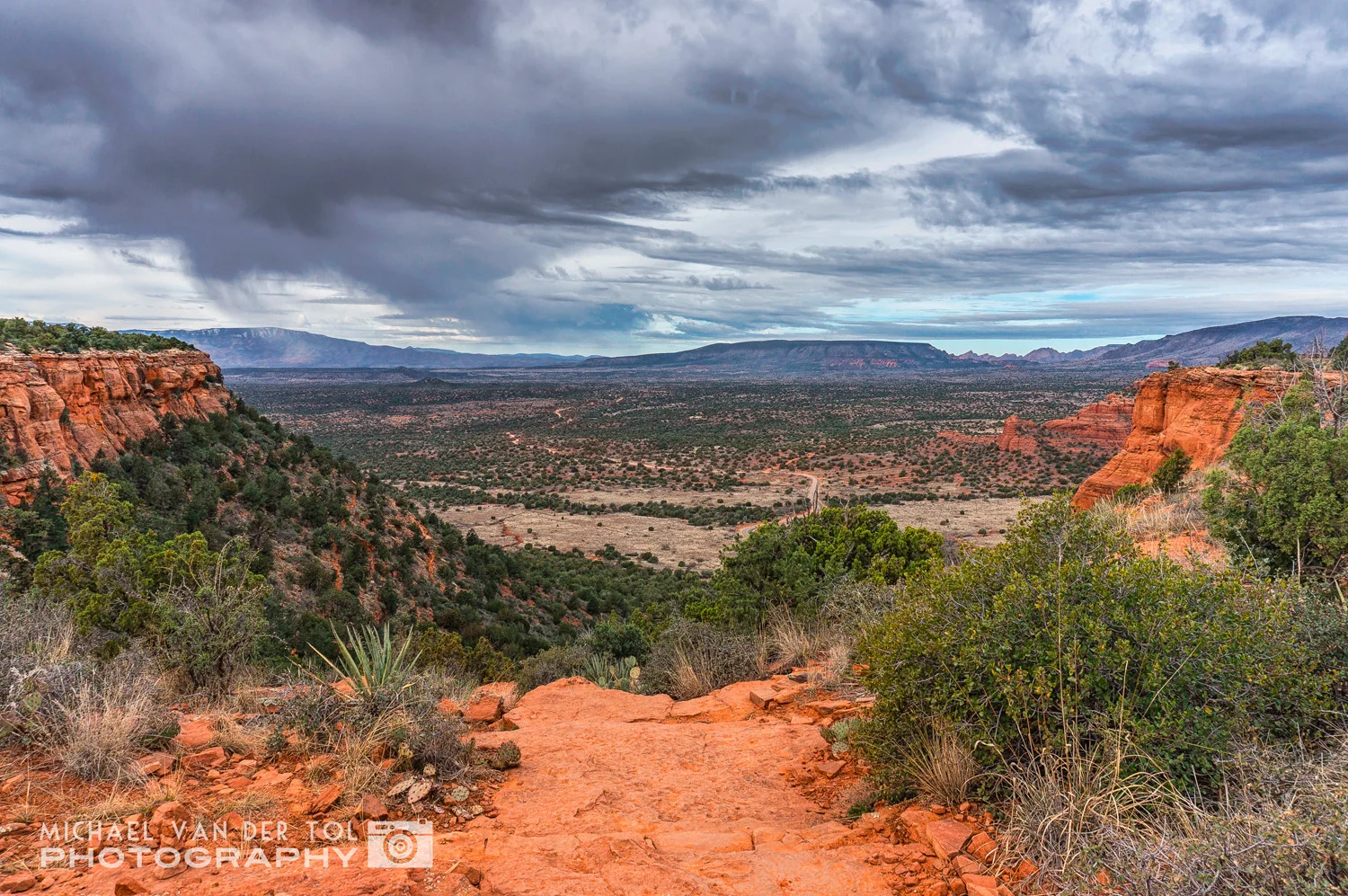 The view from the top of Doe Mountain, Sedona, Arizona, 2016