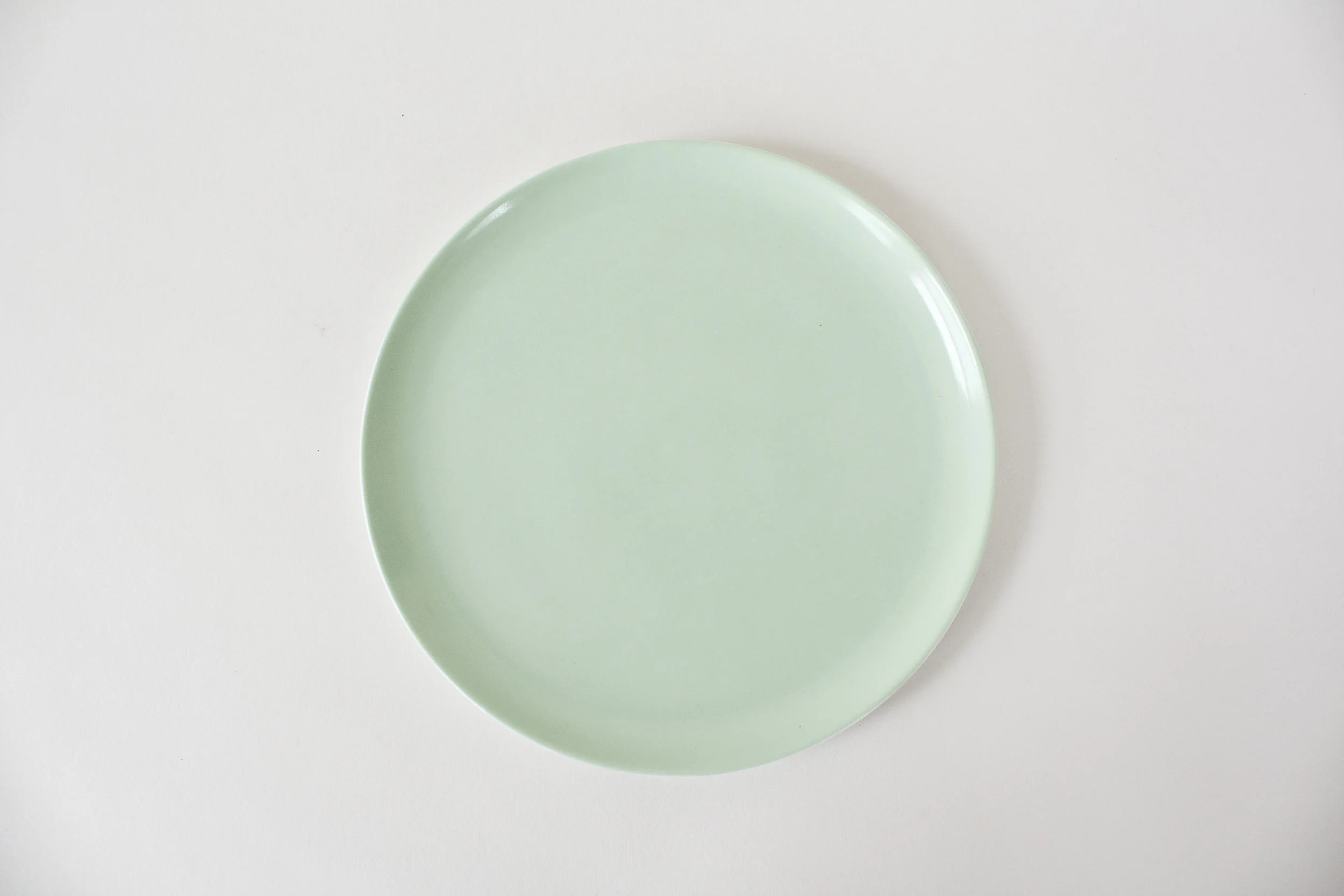 75. mint green salad plate