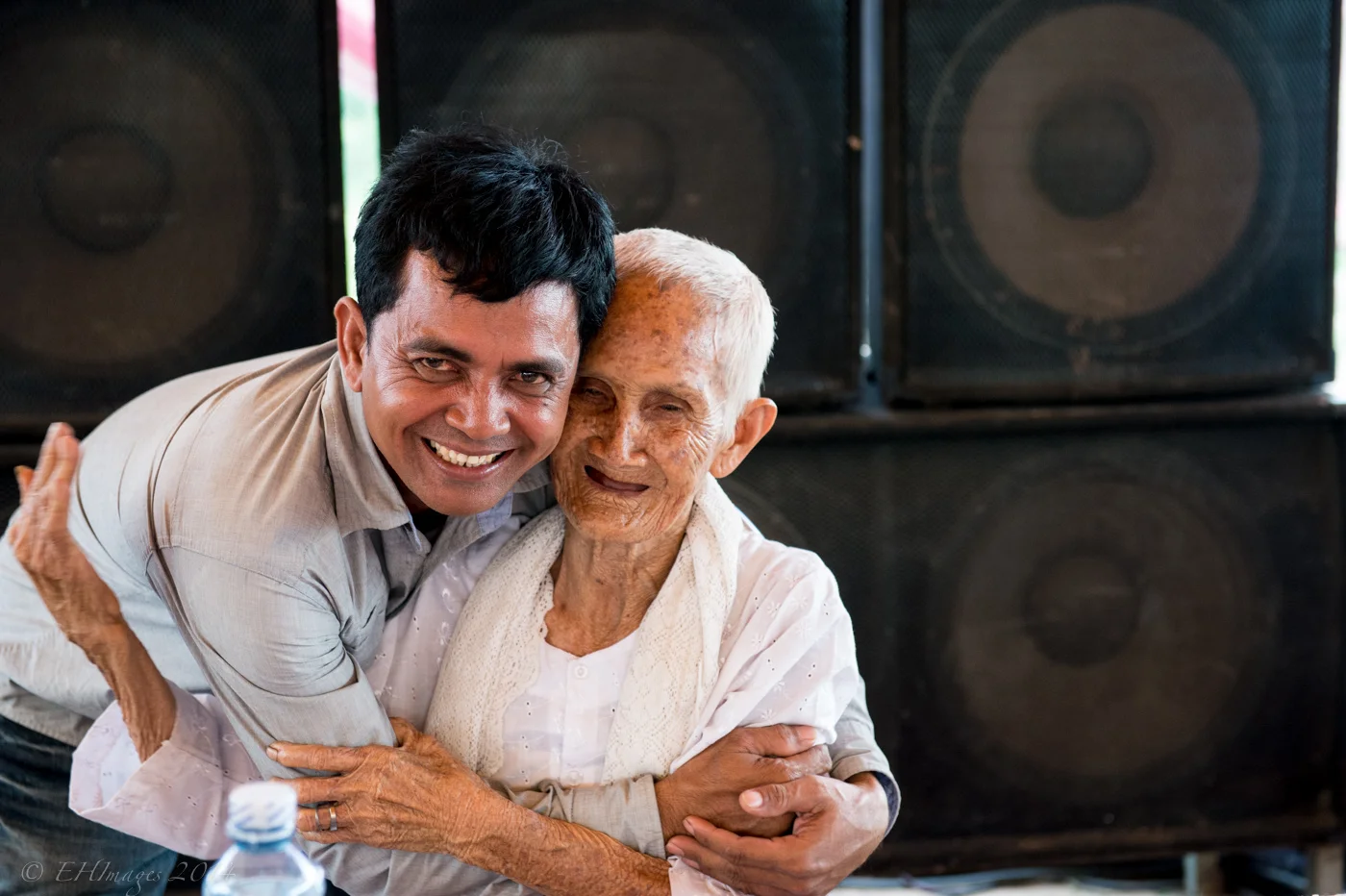 Vouen with Yeah Peat at her 100th birthday