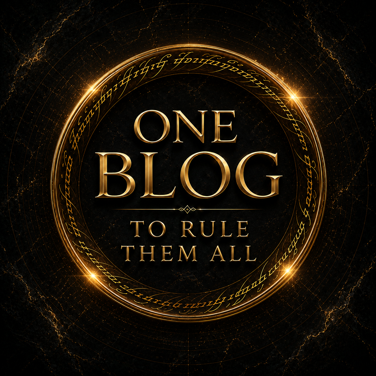 One Blog to Rule Them All