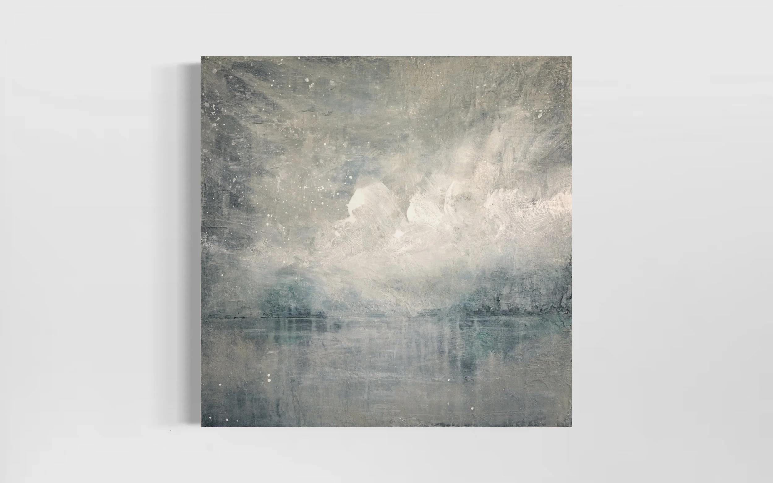 ELLE BRUCE - 24C106 - LOW CLOUD AT EVENTIDE -24X24 - ACRYLIC - ABSTRACT WATERSCAPE - PAINTING UNFRAMED - 20240529-9637 - IMG_1650.JPG
